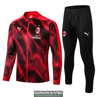 AC Milan Chaqueta Red Black + Pantalon 2019-2020