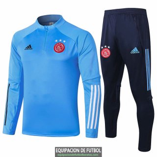 Ajax Sudadera De Entrenamiento Blue + Pantalon 2020-2021
