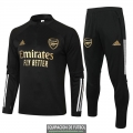 Arsenal Sudadera De Entrenamiento Black Golden + Pantalon 2020-2021