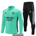 Arsenal Sudadera De Entrenamiento Green + Pantalon Black 2021/2022