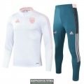 Arsenal Sudadera De Entrenamiento White + Pantalon Green 2021/2022