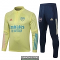 Arsenal Sudadera De Entrenamiento Yellow + Pantalon 2020-2021