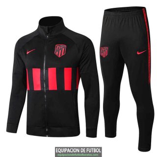 Atletico De Madrid Chaqueta Black + Pantalon 2019-2020
