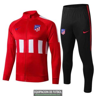 Atletico De Madrid Chaqueta Red White + Pantalon 2019-2020