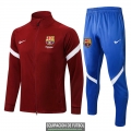 Barcelona Chaqueta Red + Pantalon Blue 2021/2022