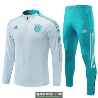 Bayern Munich Sudadera De Entrenamiento Suit Grey + Pantalon 2021/2022
