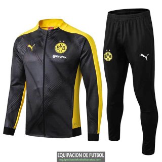 Borussia Dortmund Chaqueta Black Yellow + Pantalon 2019-2020
