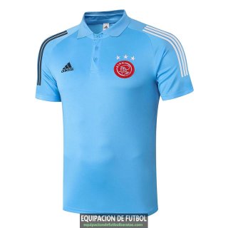 Camiseta Ajax Polo Blue 2020-2021