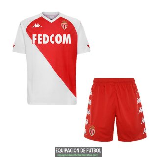 Camiseta AS Monaco Ninos Primera Equipacion 2020-2021