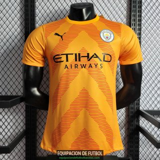 Camiseta Authentic Manchester City Portero Orange 2022/2023