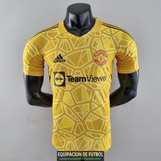 Camiseta Authentic Manchester United Portero Yellow 2022/2023