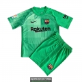 Camiseta Barcelona Ninos Portero Green 2021/2022