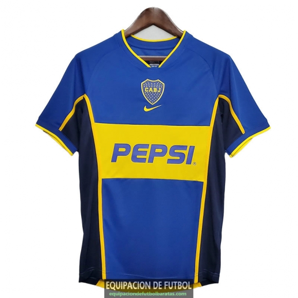 Camiseta Boca Juniors Retro Primera Equipacion 2002 2003