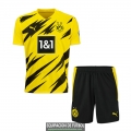 Camiseta Borussia Dortmund Ninos Primera Equipacion 2020-2021