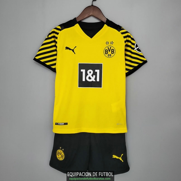 Camiseta Borussia Dortmund Ninos Primera Equipacion 2021/2022