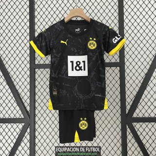 Camiseta Borussia Dortmund Ninos Segunda Equipacion 2023/2024