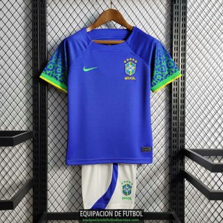 Camiseta Brasil Ninos Segunda Equipacion 2022/2023