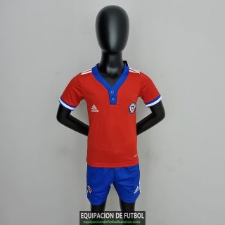 Camiseta Chile Ninos Primera Equipacion 2022/2023