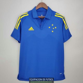 Camiseta Cruzeiro Polo Blue 2021/2022