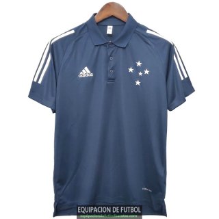 Camiseta Cruzeiro Polo Royal Blue 2020-2021