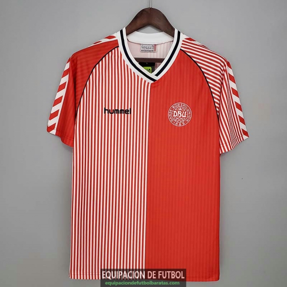Camiseta Dinamarca Retro Primera Equipacion 1986 1987