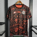 Camiseta Flamengo Pre Match Black Red 2022/2023