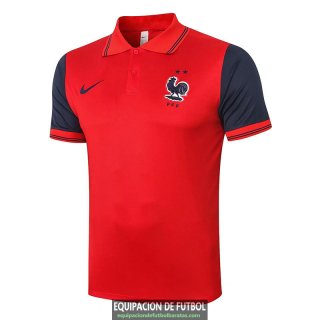 Camiseta Francia Polo Red 2020-2021