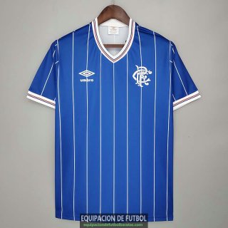 Camiseta Glasgow Rangers Retro Primera Equipacion 1982/1983