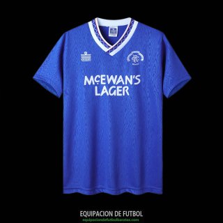 Camiseta Glasgow Rangers Retro Primera Equipacion 1990/1992