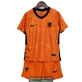 Camiseta Holanda Euro Ninos Primera Equipacion 2020