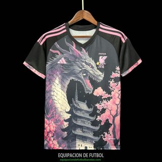Camiseta Japon Dragon Sakura Black 2023/2024