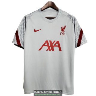 Camiseta Liverpool Training Light Gray 2020-2021