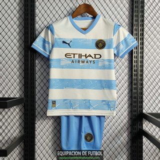 Camiseta Manchester City Ninos Limited Edition Blue I 2022/2023
