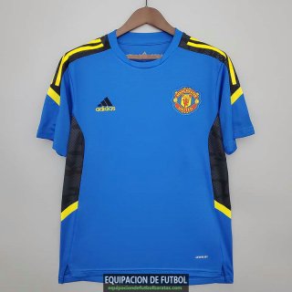Camiseta Manchester United Training Blue IV 2021/2022