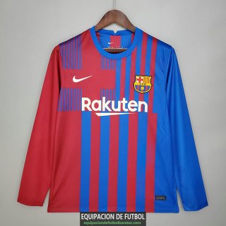 Camiseta Manga Larga Barcelona Primera Equipacion 2021/2022