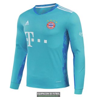 Camiseta Manga Larga Bayern Munich Portero Blue 2020-2021
