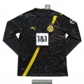 Camiseta Manga Larga Borussia Dortmund Segunda Equipacion 2020-2021