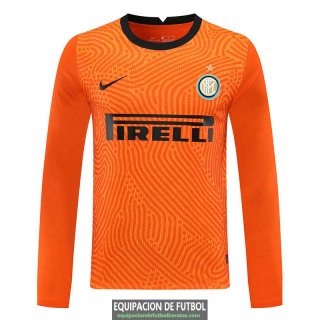 Camiseta Manga Larga Inter Milan Portero Orange 2020/2021