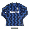 Camiseta Manga Larga Inter Milan Primera Equipacion 2020-2021