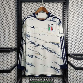 Camiseta Manga Larga Italia Segunda Equipacion 2023/2024