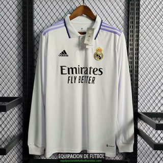 Camiseta Manga Larga Real Madrid Primera Equipacion 2022/2023
