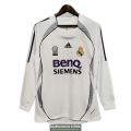 Camiseta Manga Larga Real Madrid Retro Primera Equipacion 2000 2001