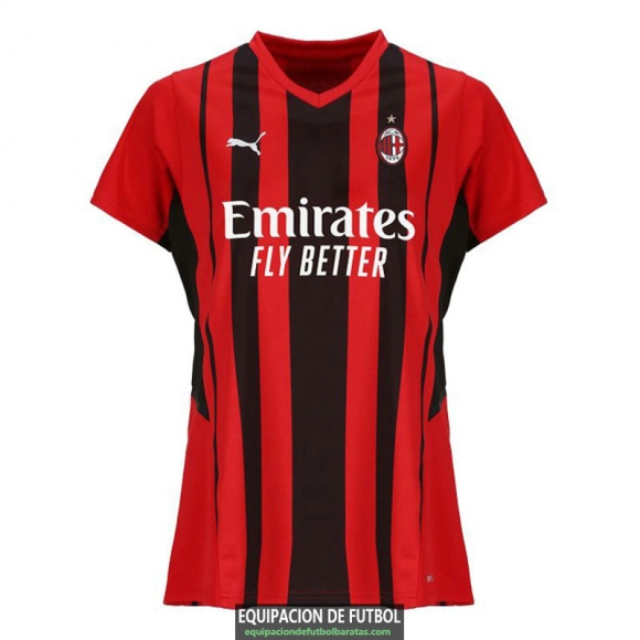 Camiseta Mujer AC Milan Primera Equipacion 2021/2022