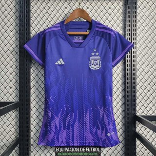Camiseta Mujer Argentina 3 Star Segunda Equipacion 2022/2023