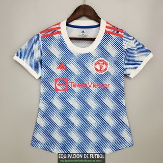 Camiseta Mujer Manchester United Segunda Equipacion 2021/2022