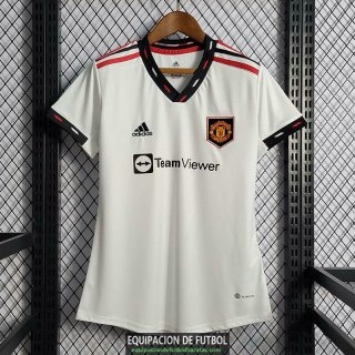 Camiseta Mujer Manchester United Segunda Equipacion 2022/2023