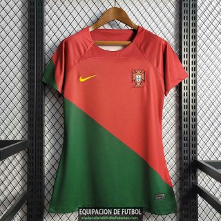 Camiseta Mujer Portugal Primera Equipacion 2022/2023