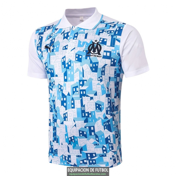 Camiseta Olympique Marseille Polo White 2020-2021