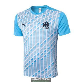Camiseta Olympique Marseille Training Blue White 2020-2021