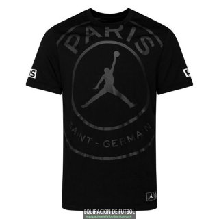 Camiseta PSG x Jordan Training Black Big Logo 2020-2021